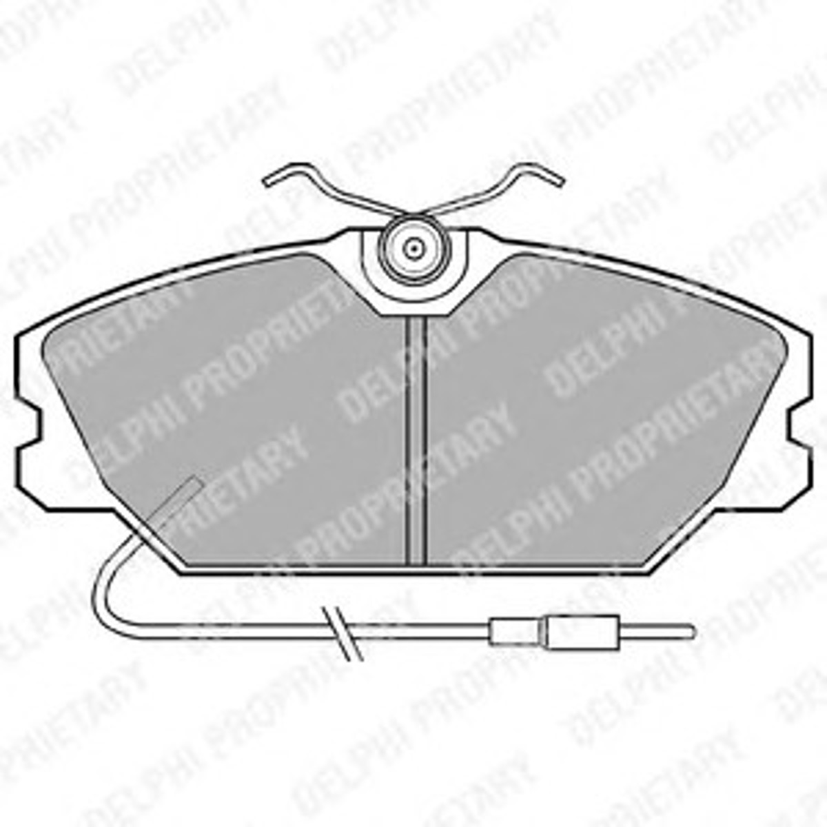 Колодки тормозные дисковые DELPHI LP542