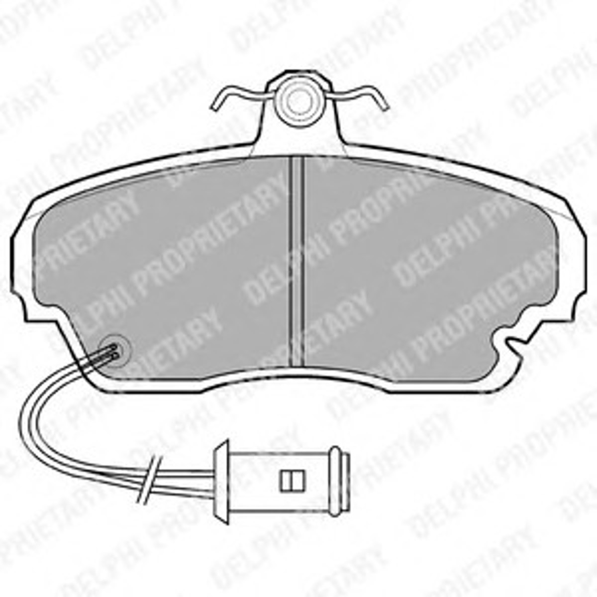 Колодки тормозные дисковые DELPHI LP558