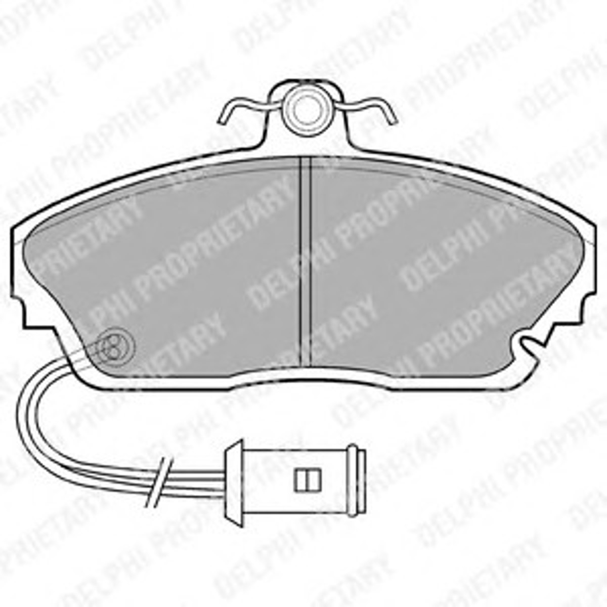 Колодки тормозные дисковые DELPHI LP559