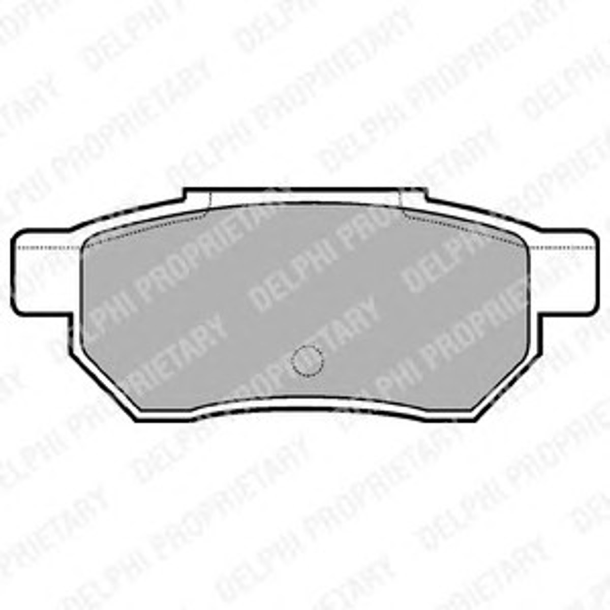 LP562 DELPHI Комплект тормозных колодок, дисковый тормоз