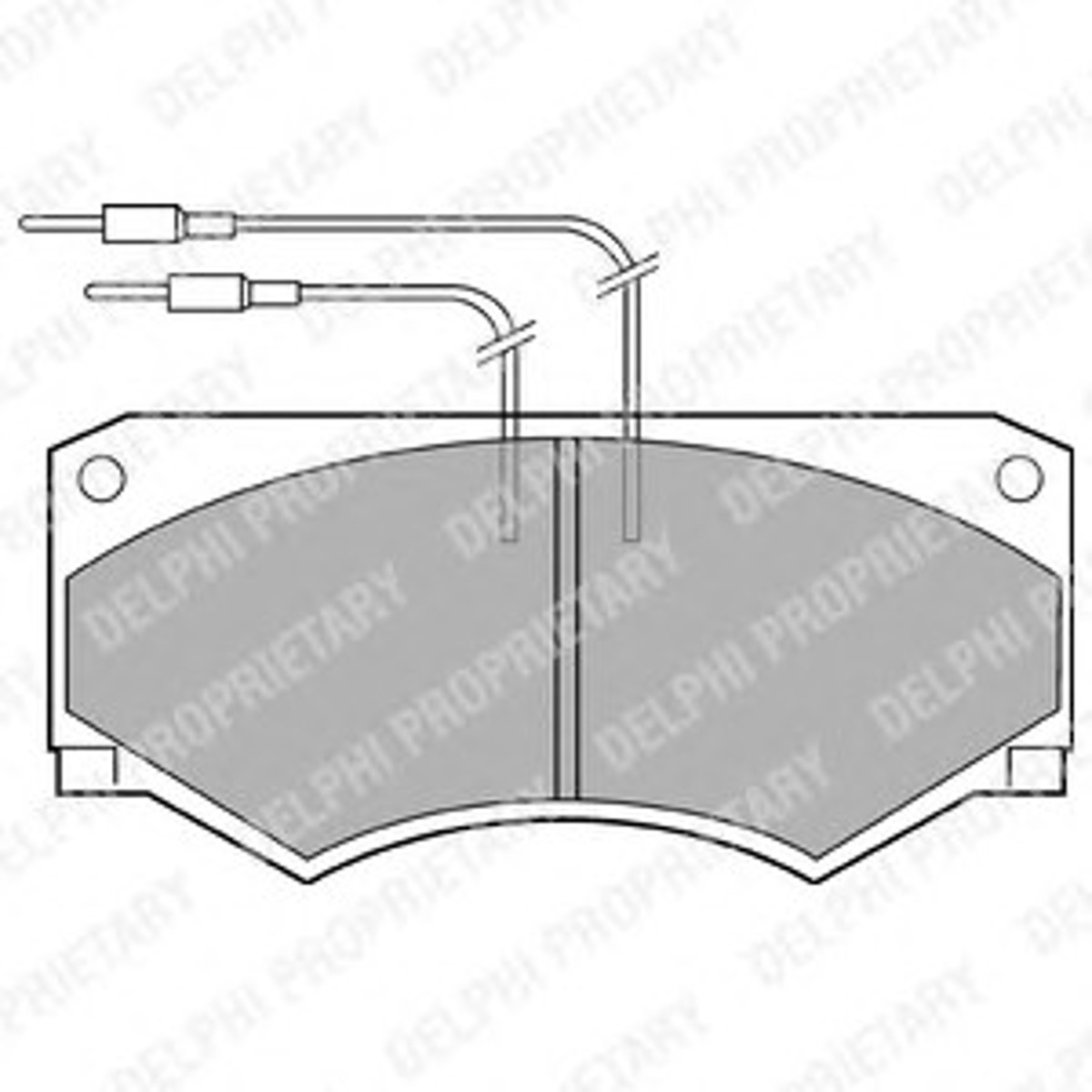 Колодки тормозные дисковые DELPHI LP583