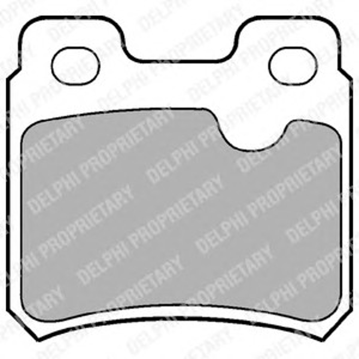 Колодка тормозная дисковая комплект DELPHI LP586
