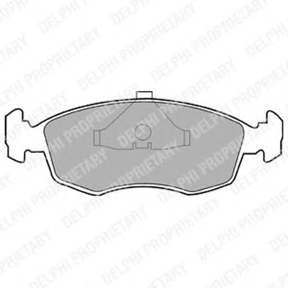 Колодка тормозная дисковая комплект DELPHI LP587