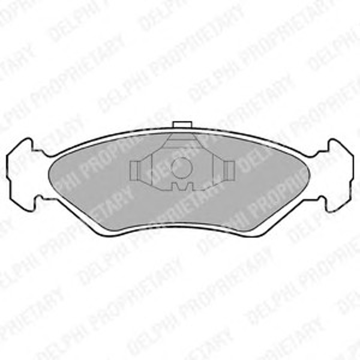 LP591 DELPHI Колодка тормозная дисковая комплект