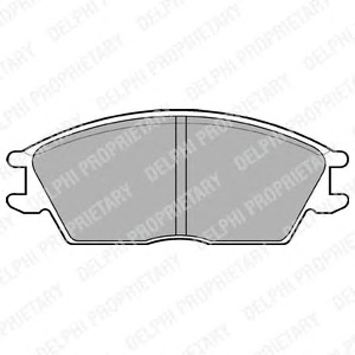 Колодки тормозные дисковые DELPHI LP593