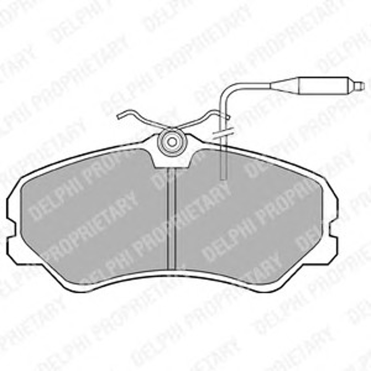 LP594 DELPHI Колодки тормозные дисковые