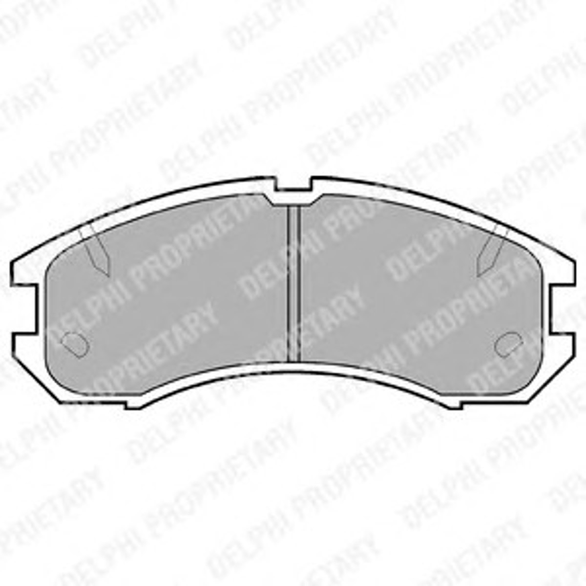 LP595 DELPHI Колодки тормозные дисковые