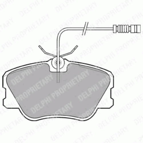 Тормозные колодки DELPHI LP608