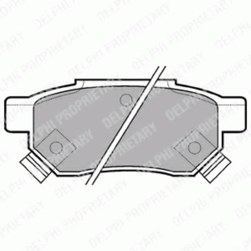 Тормозные колодки DELPHI LP625