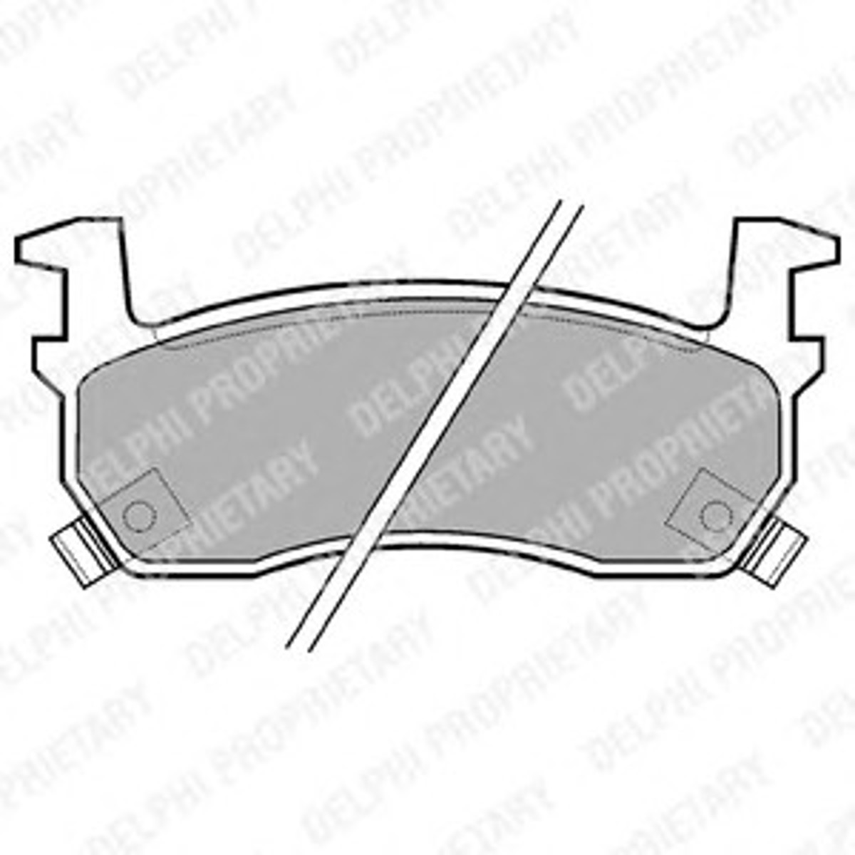 Колодки тормозные дисковые DELPHI LP635