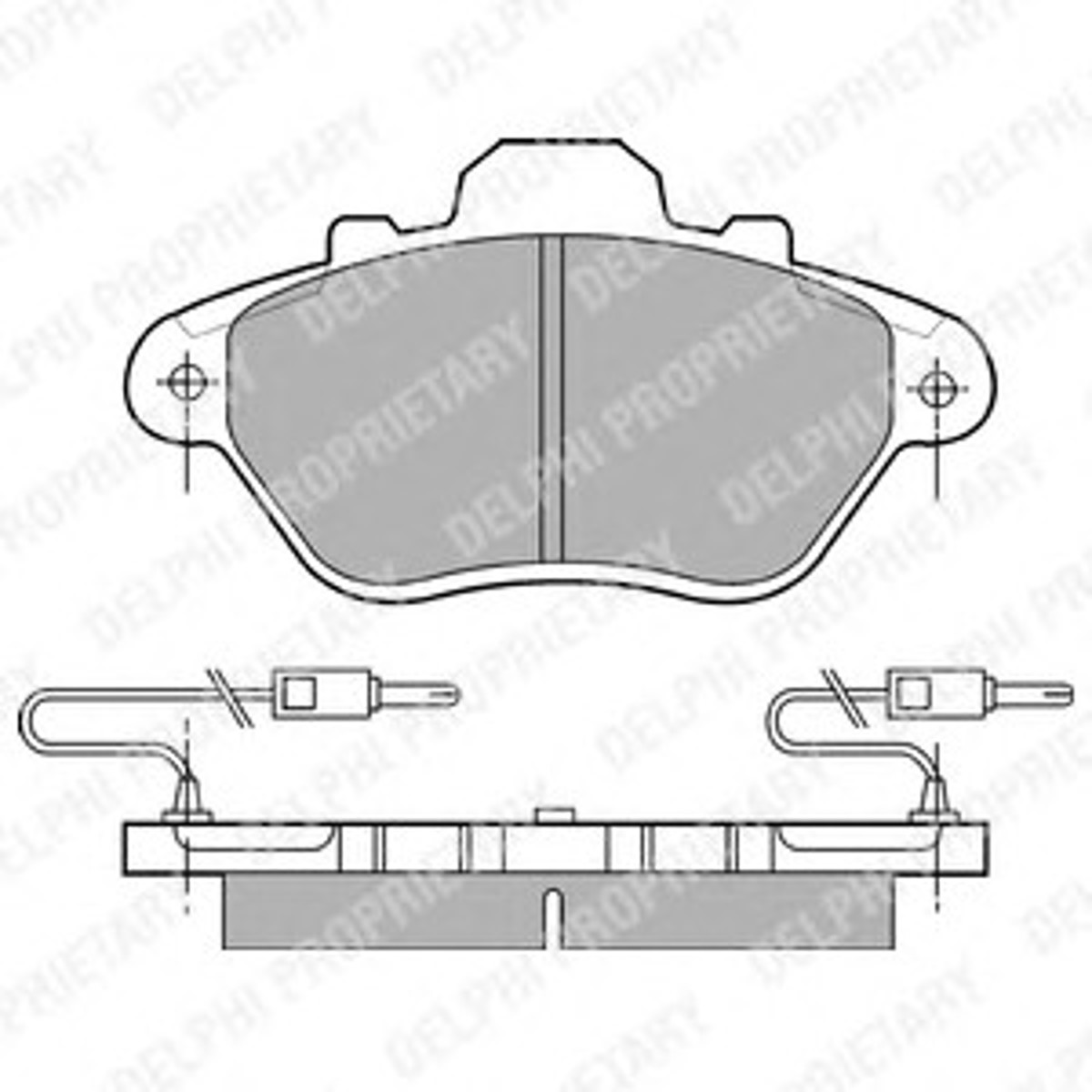 LP654 DELPHI Колодки тормозные дисковые