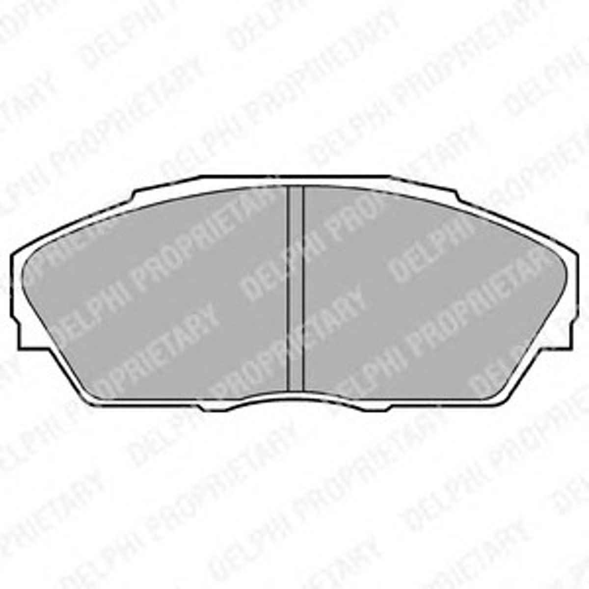 Комплект тормозных колодок дисковый тормоз DELPHI LP665
