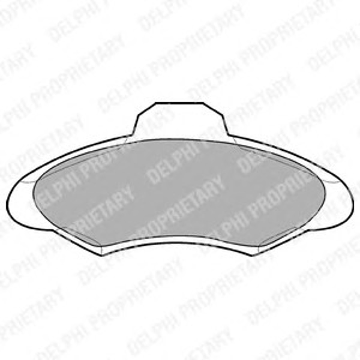 Колодка тормозная дисковая комплект DELPHI LP673