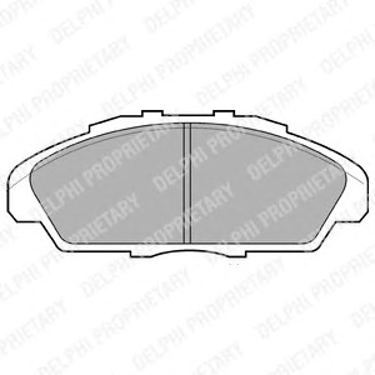 LP733 DELPHI Колодки тормозные дисковые