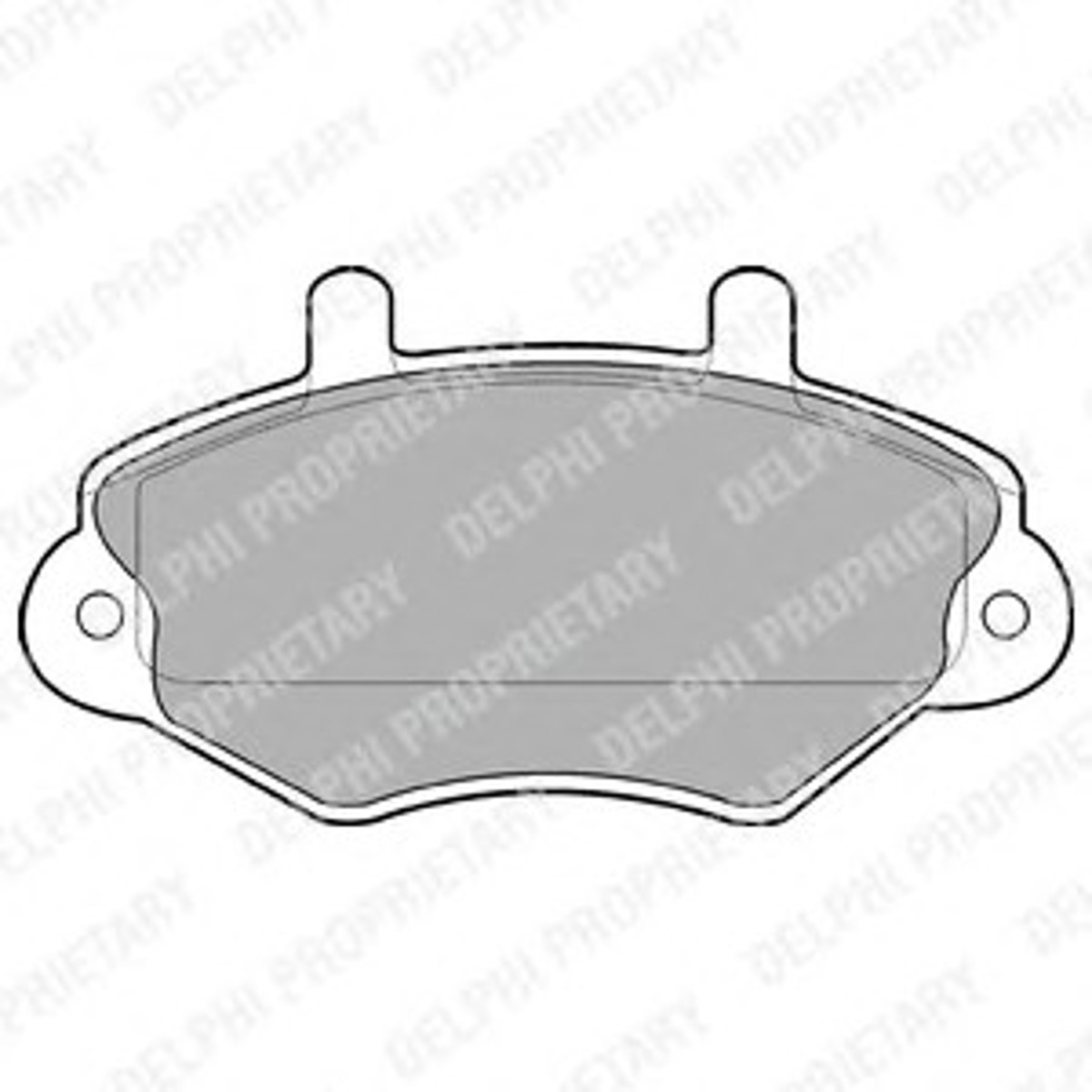 LP767 DELPHI Колодки тормозные дисковые