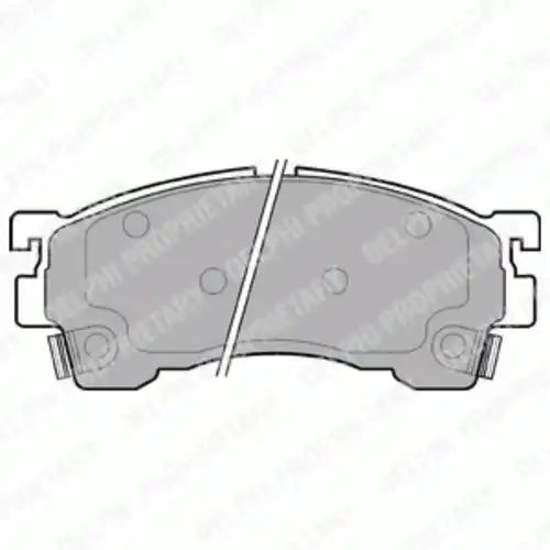 Тормозные колодки DELPHI LP801