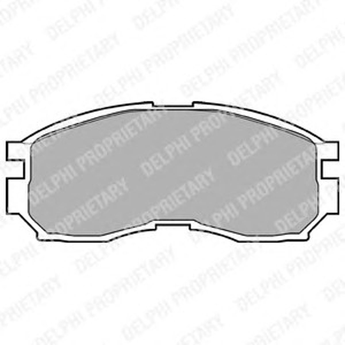 Колодки тормозные дисковые DELPHI LP803
