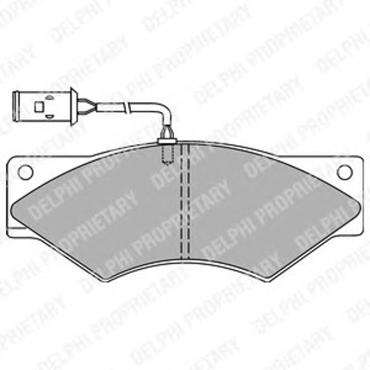 Комплект тормозных колодок дисковый тормоз DELPHI LP8040