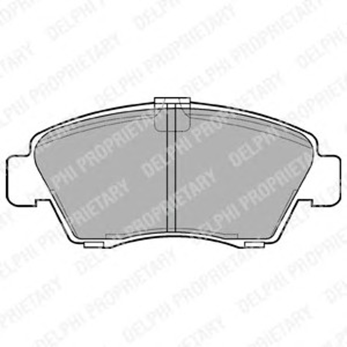 LP810 DELPHI Колодки тормозные дисковые