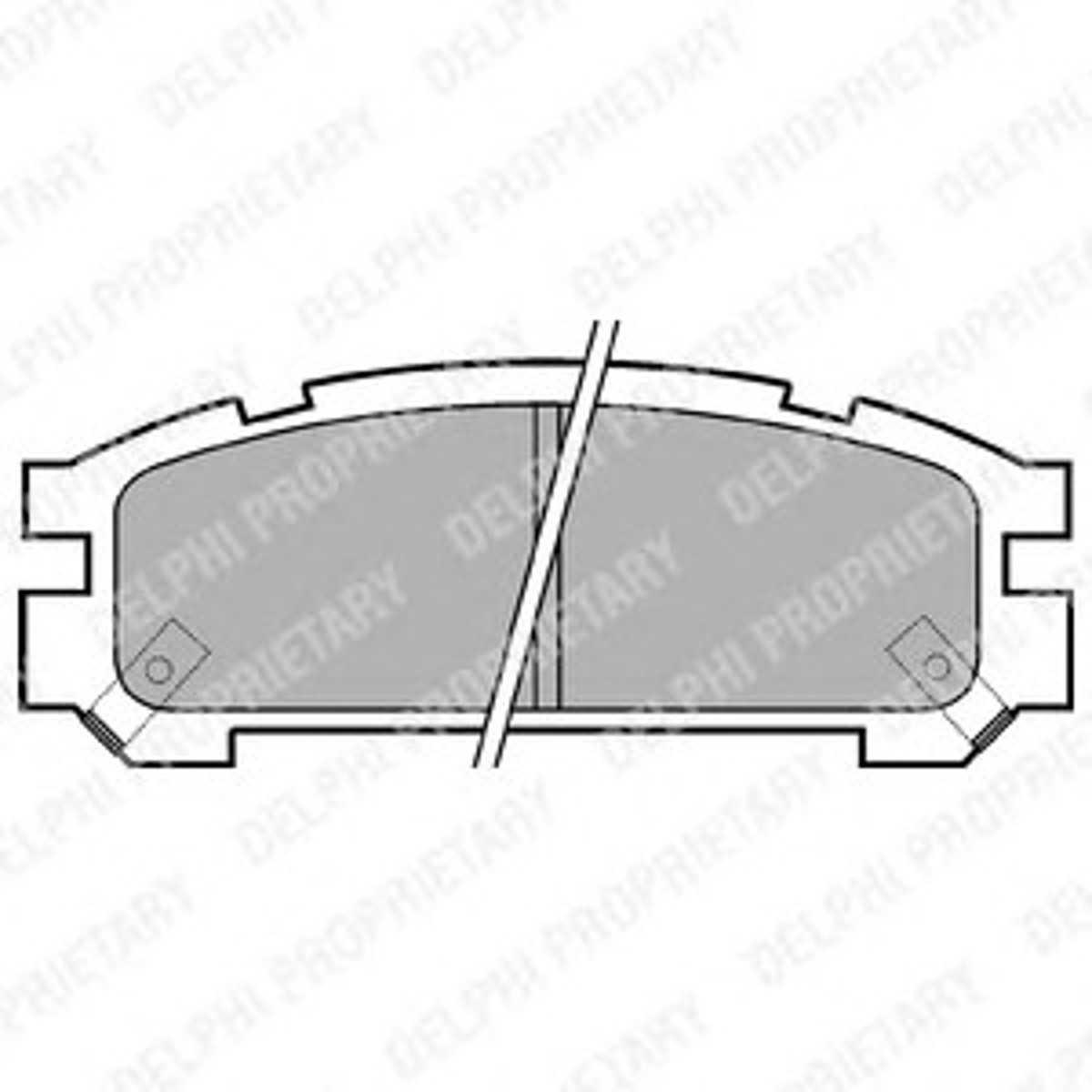Комплект тормозных колодок дисковый тормоз DELPHI LP814