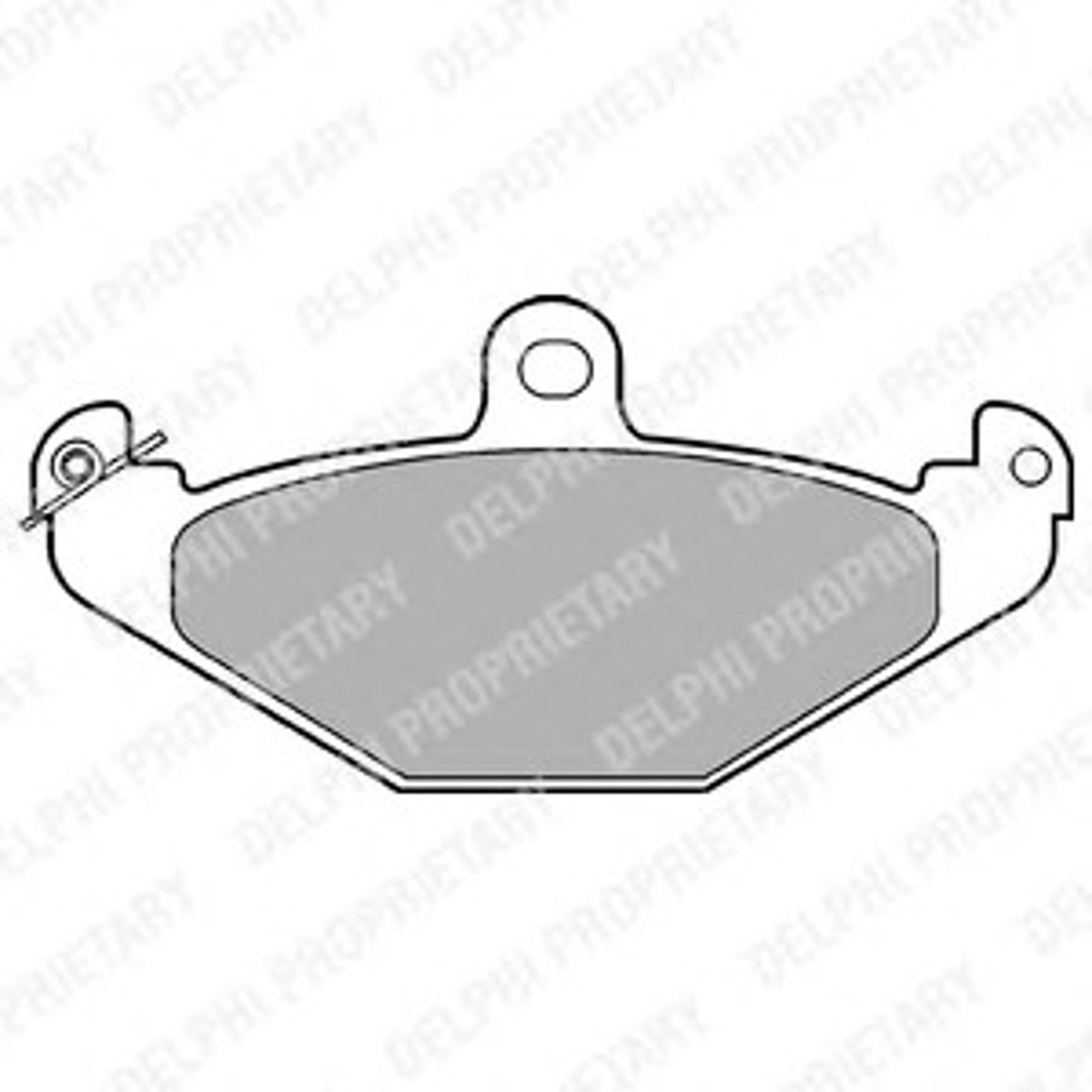 LP821 DELPHI Комплект тормозных колодок, дисковый тормоз