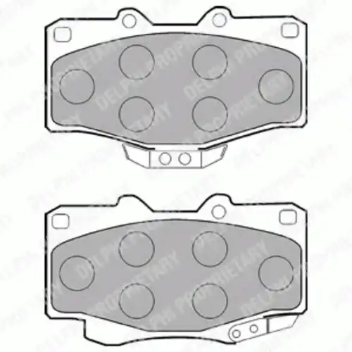 Тормозные колодки DELPHI LP854