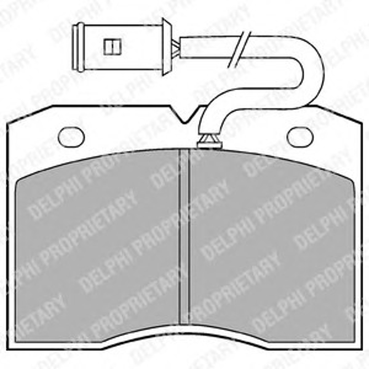 Колодка тормозная дисковая комплект DELPHI LP863