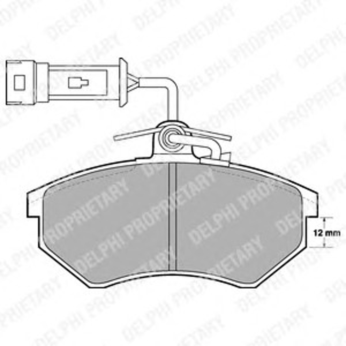 LP901 DELPHI Колодка тормозная дисковая комплект