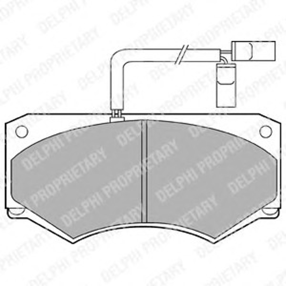 Колодки тормозные дисковые DELPHI LP903