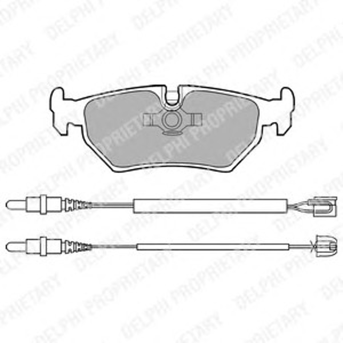 LP910 DELPHI Комплект тормозных колодок, дисковый тормоз