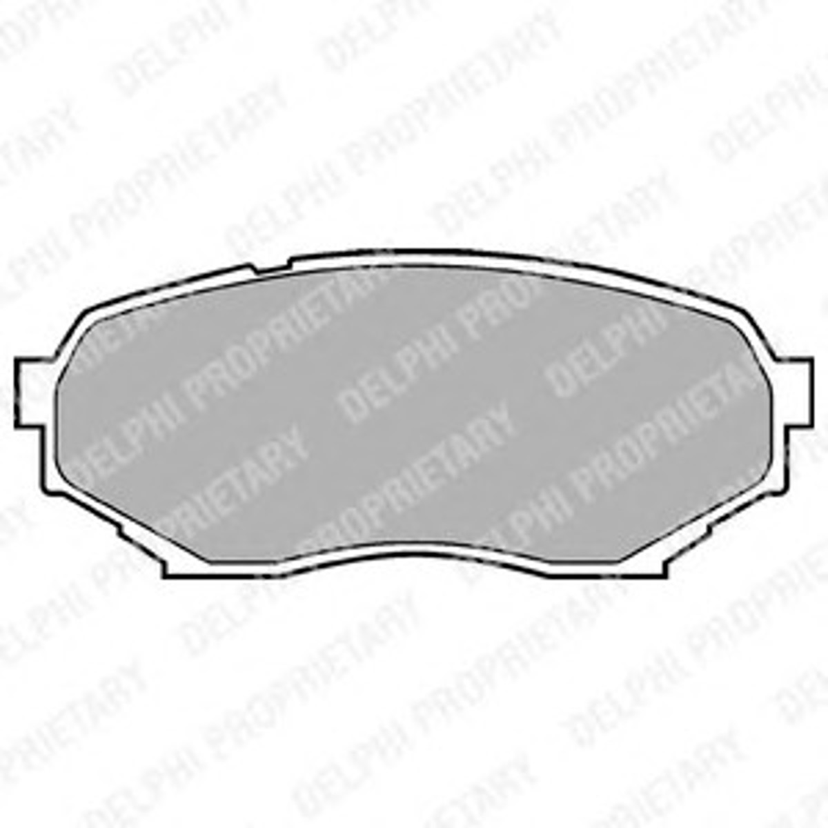 Колодки тормозные дисковые DELPHI LP934