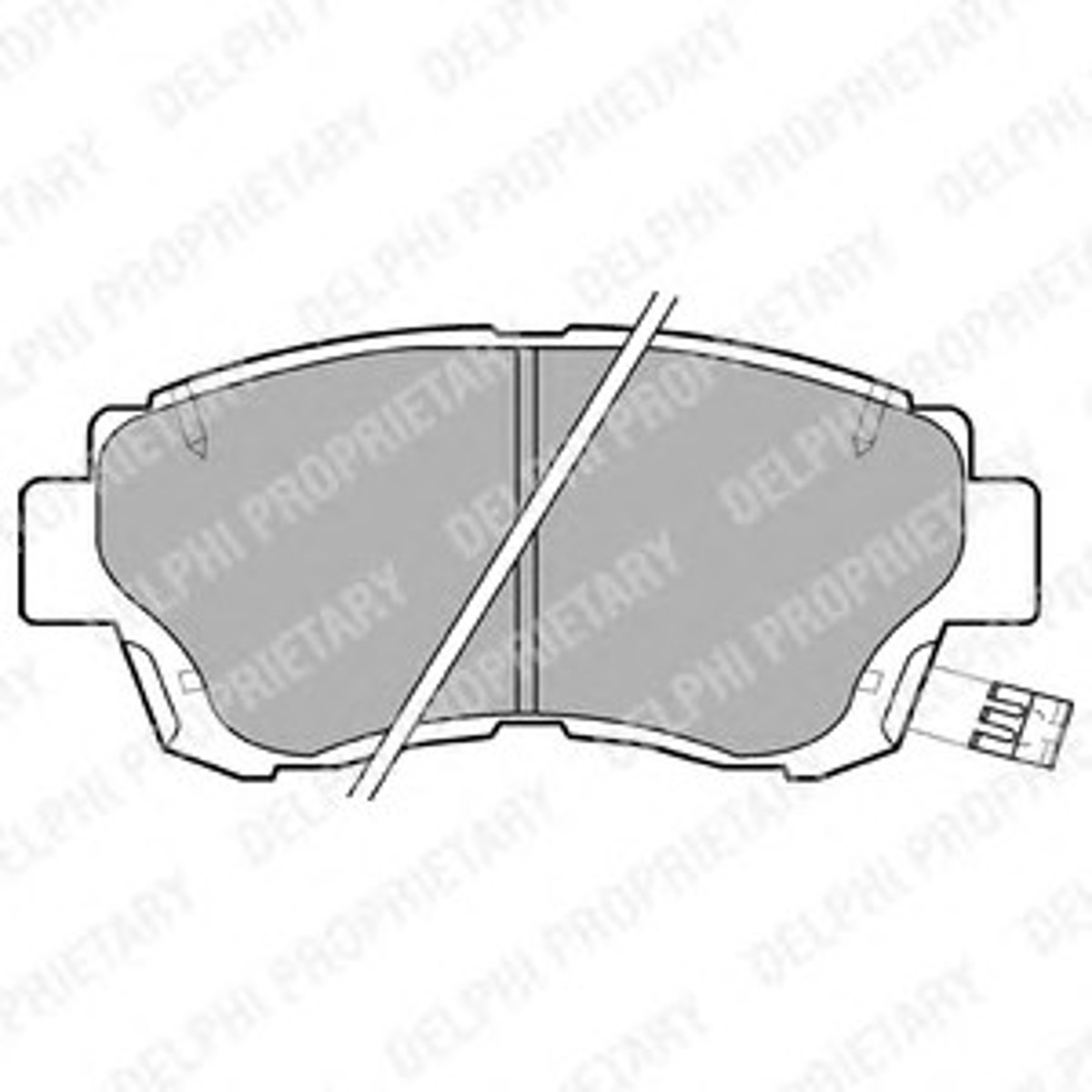 Колодка тормозная дисковая комплект DELPHI LP936