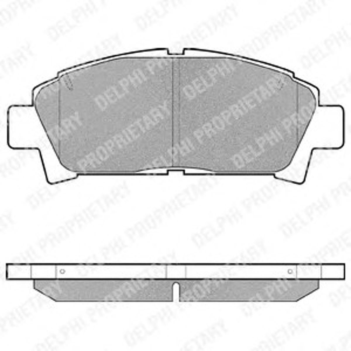 Комплект тормозных колодок дисковый тормоз DELPHI LP940