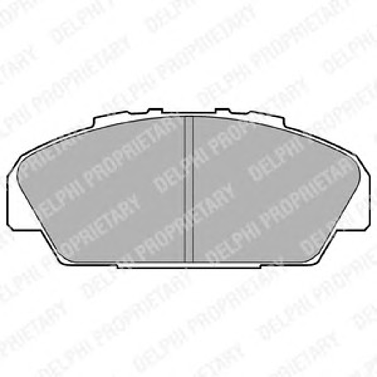 Комплект тормозных колодок дисковый тормоз DELPHI LP949