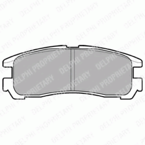 Тормозные колодки DELPHI LP955