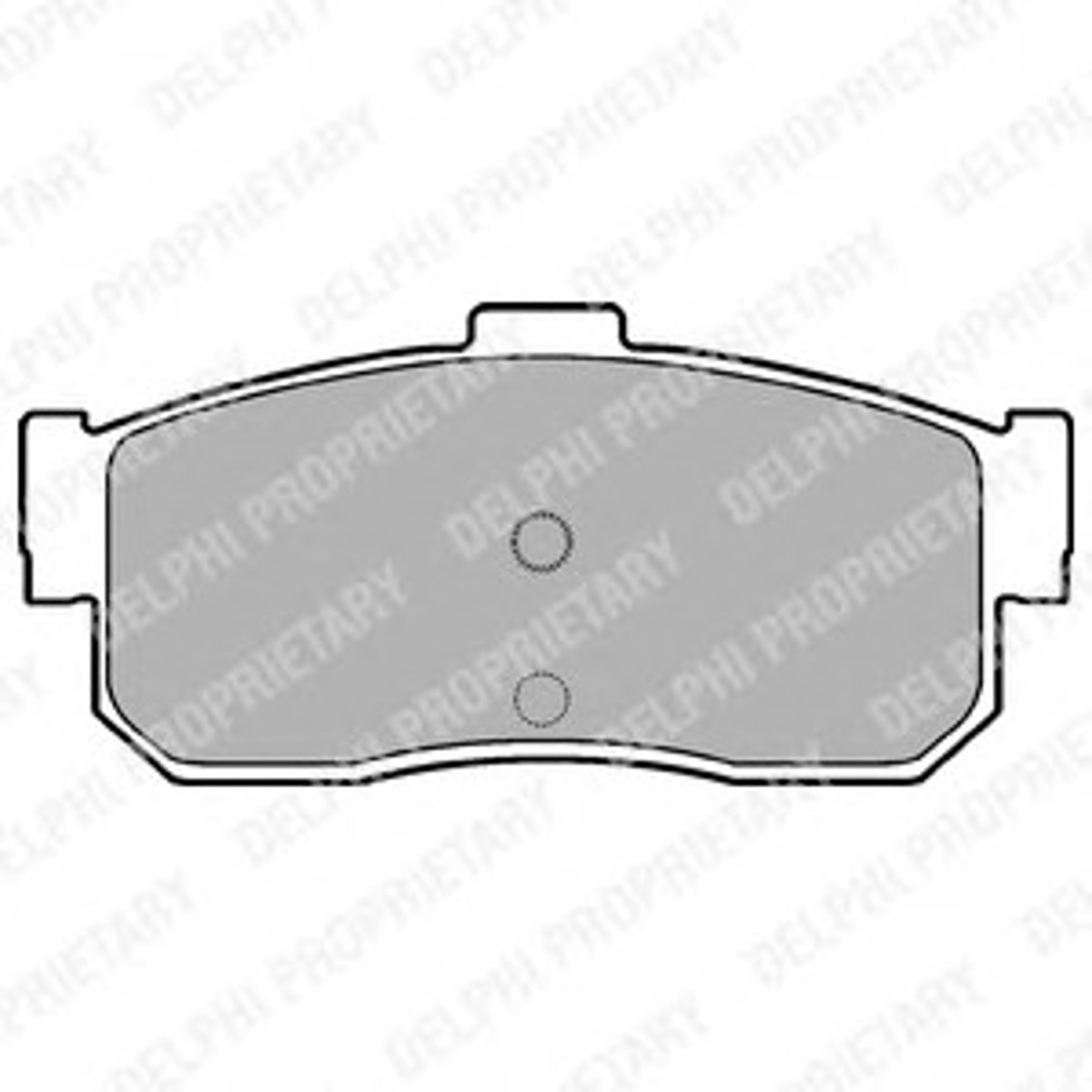 Комплект тормозных колодок дисковый тормоз DELPHI LP971