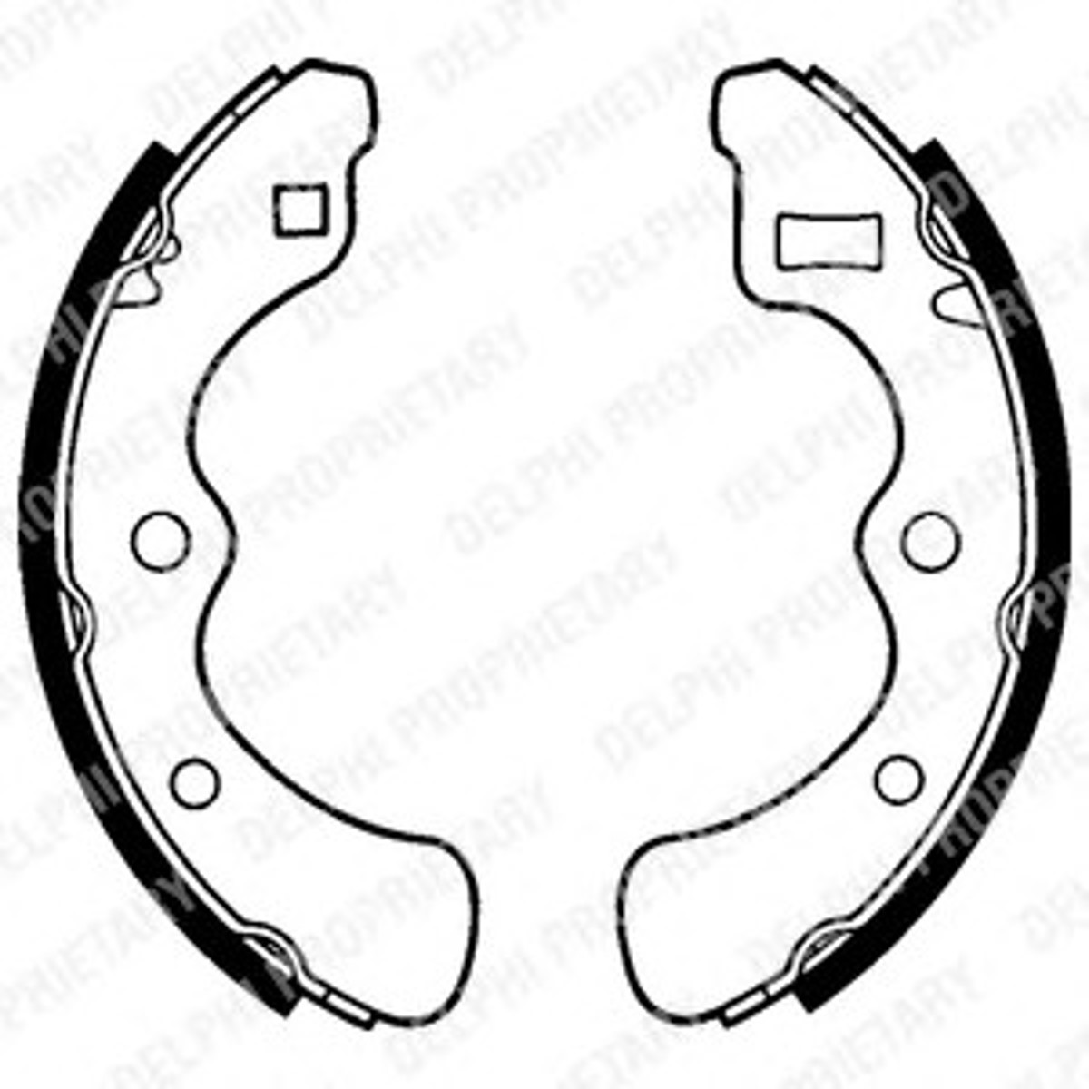 Комплект тормозных колодок DELPHI LS1240