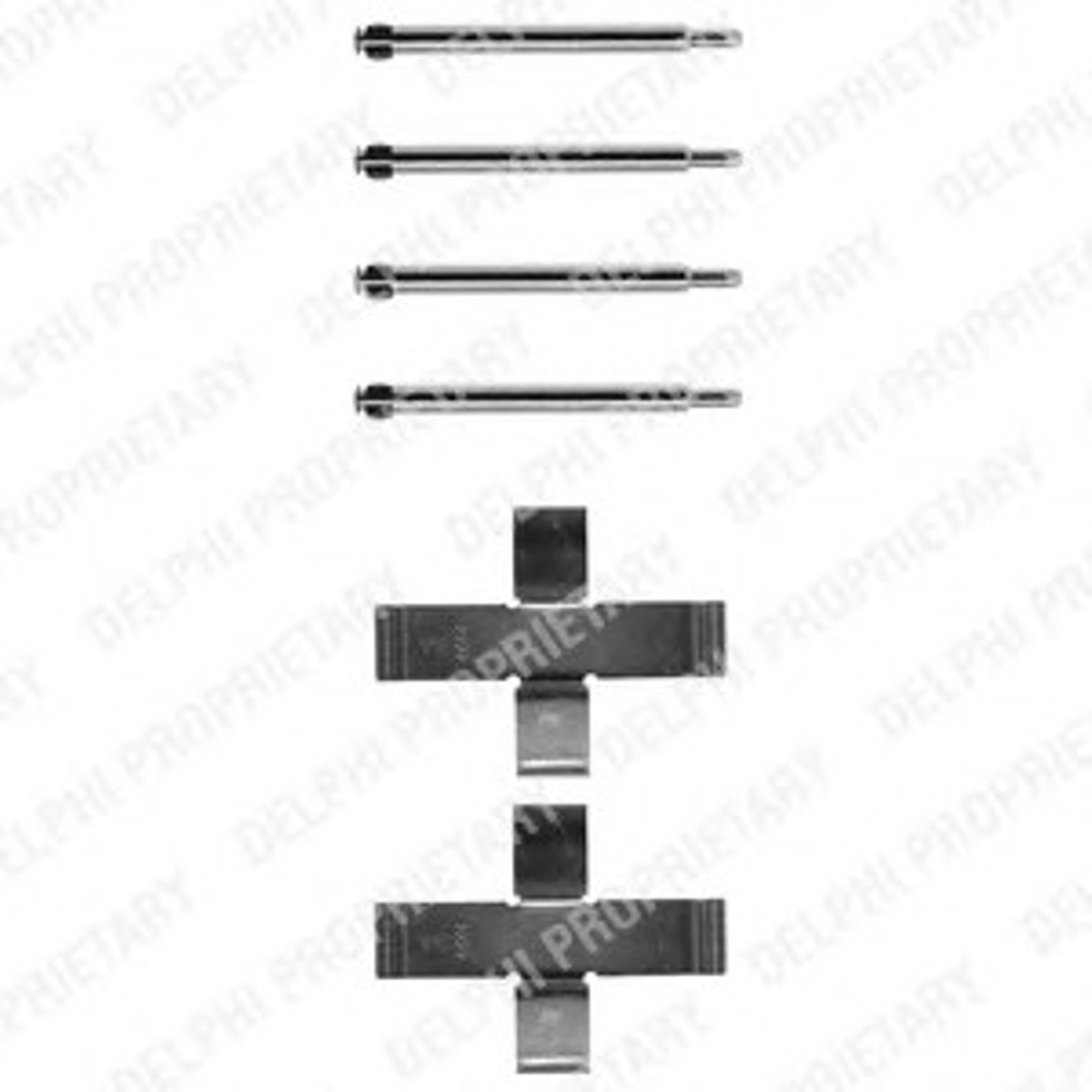 Пружинки тормозных колодок DELPHI LX0103