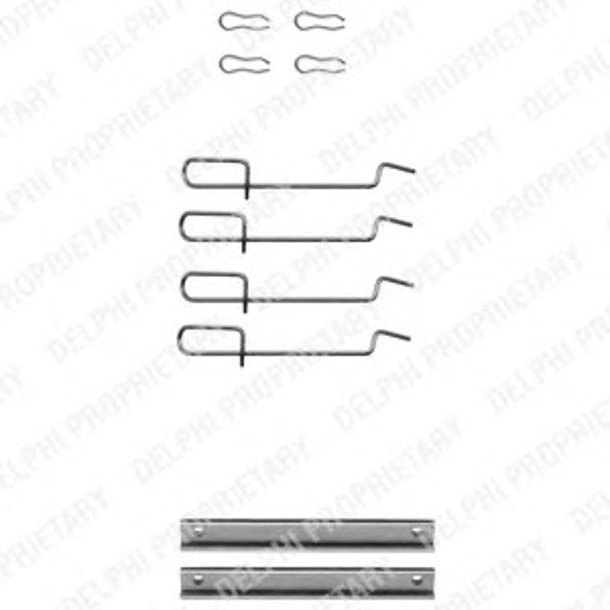 Пружинки тормозных колодок DELPHI LX0113
