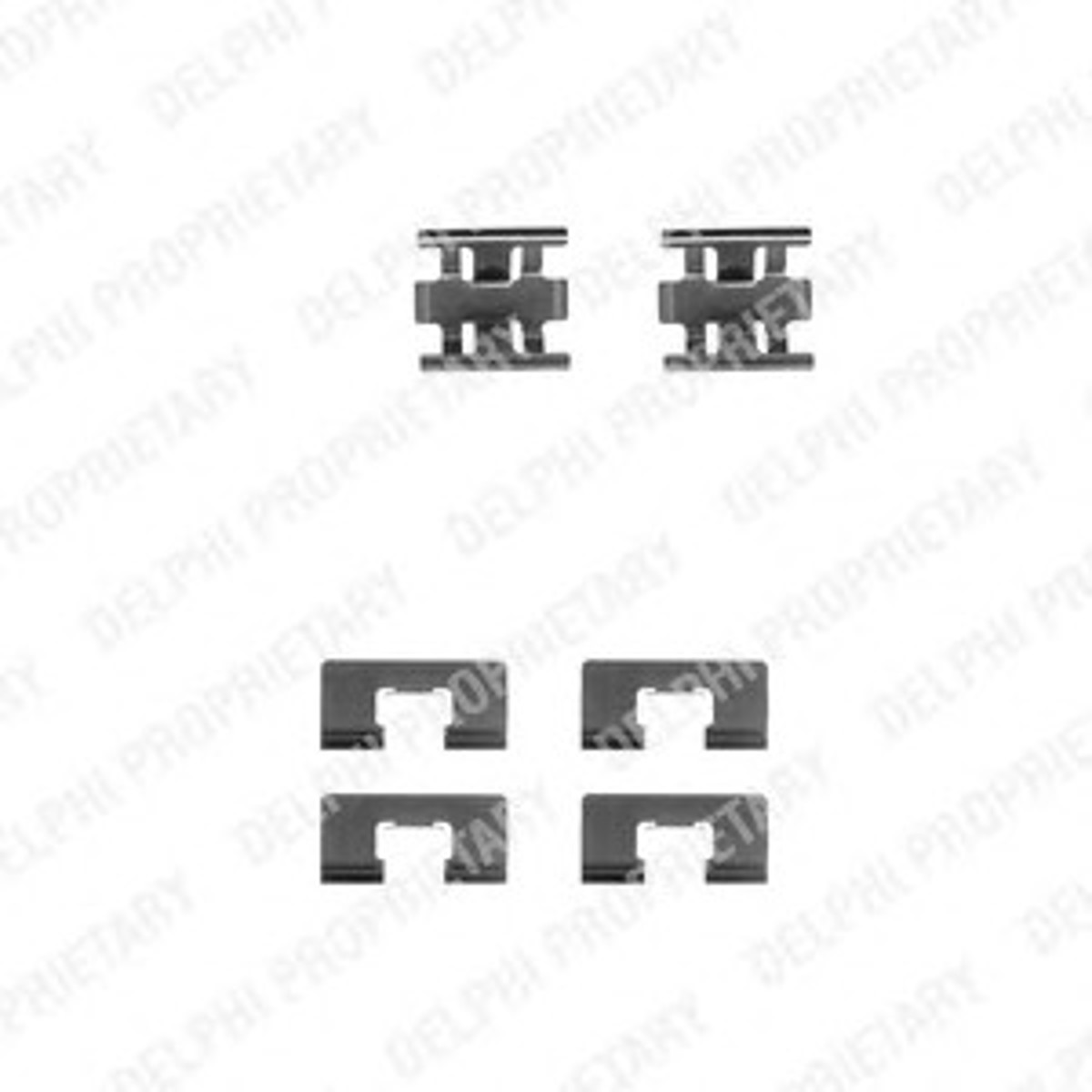Комплектующие колодки дискового тормоза DELPHI LX0196
