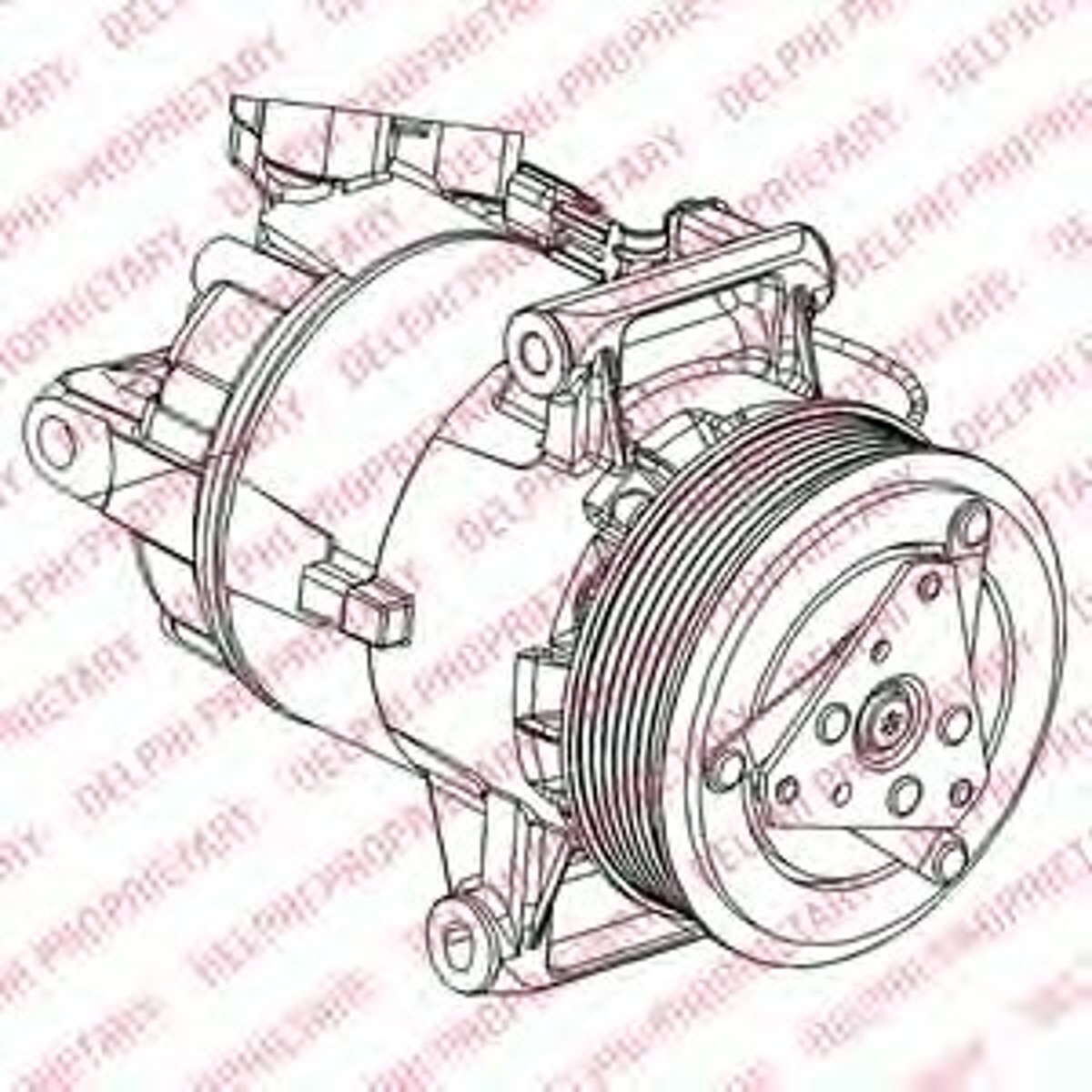 Компрессор кондиционера DELPHI TSP0155926