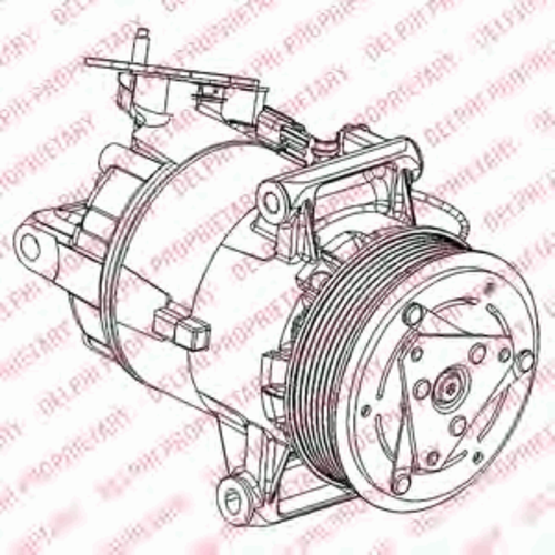 Компрессор кондиционера DELPHI TSP0155928