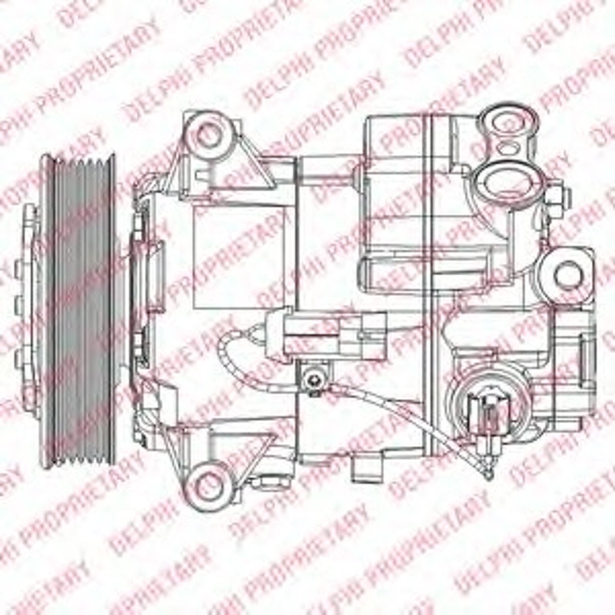 Компрессор кондиционера DELPHI TSP0155949