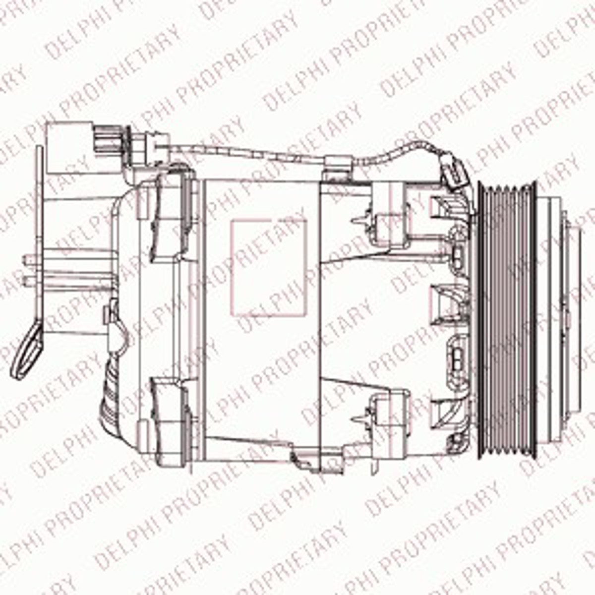 Компрессор кондиционера DELPHI TSP0159060