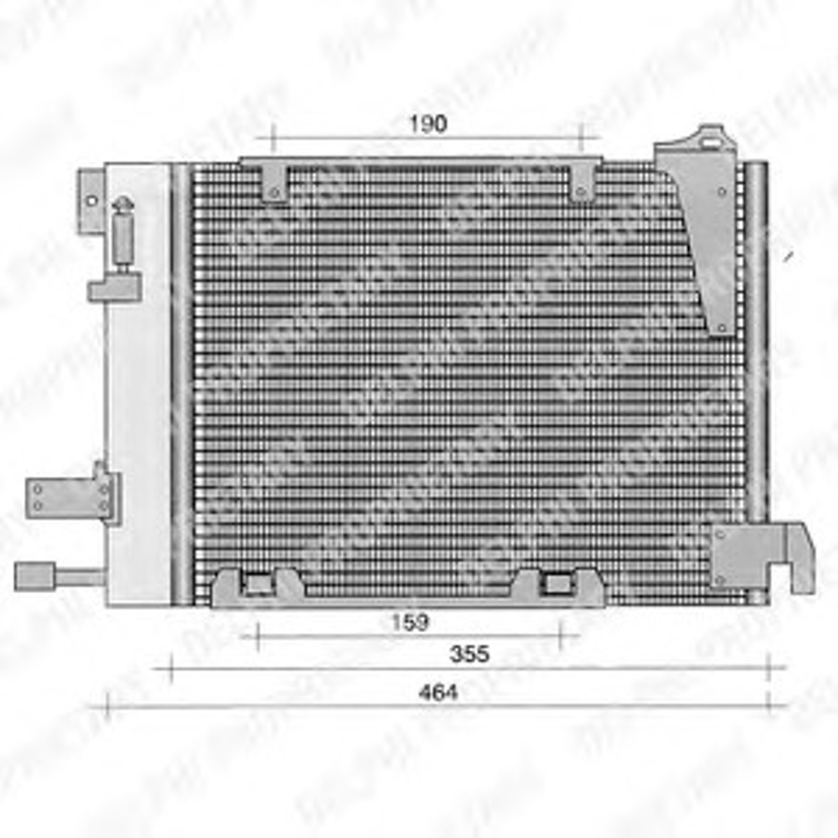 Радиатор кондиционера DELPHI TSP0225221