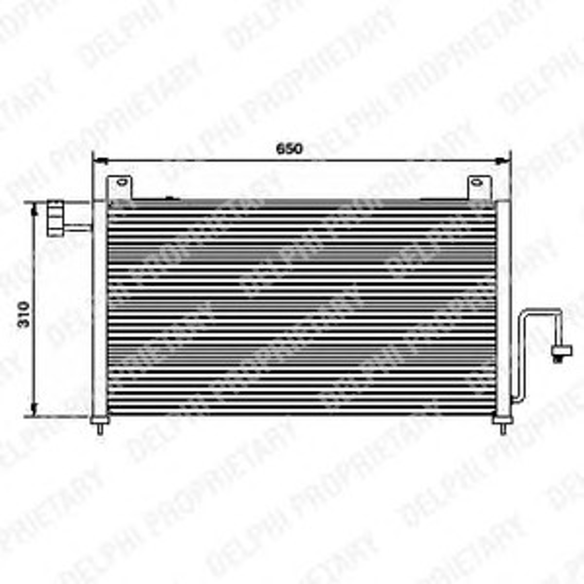 Конденсатор кондиционер DELPHI TSP0225428