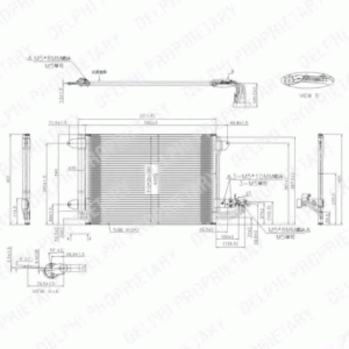 Радиатор кондиционера DELPHI TSP0225482