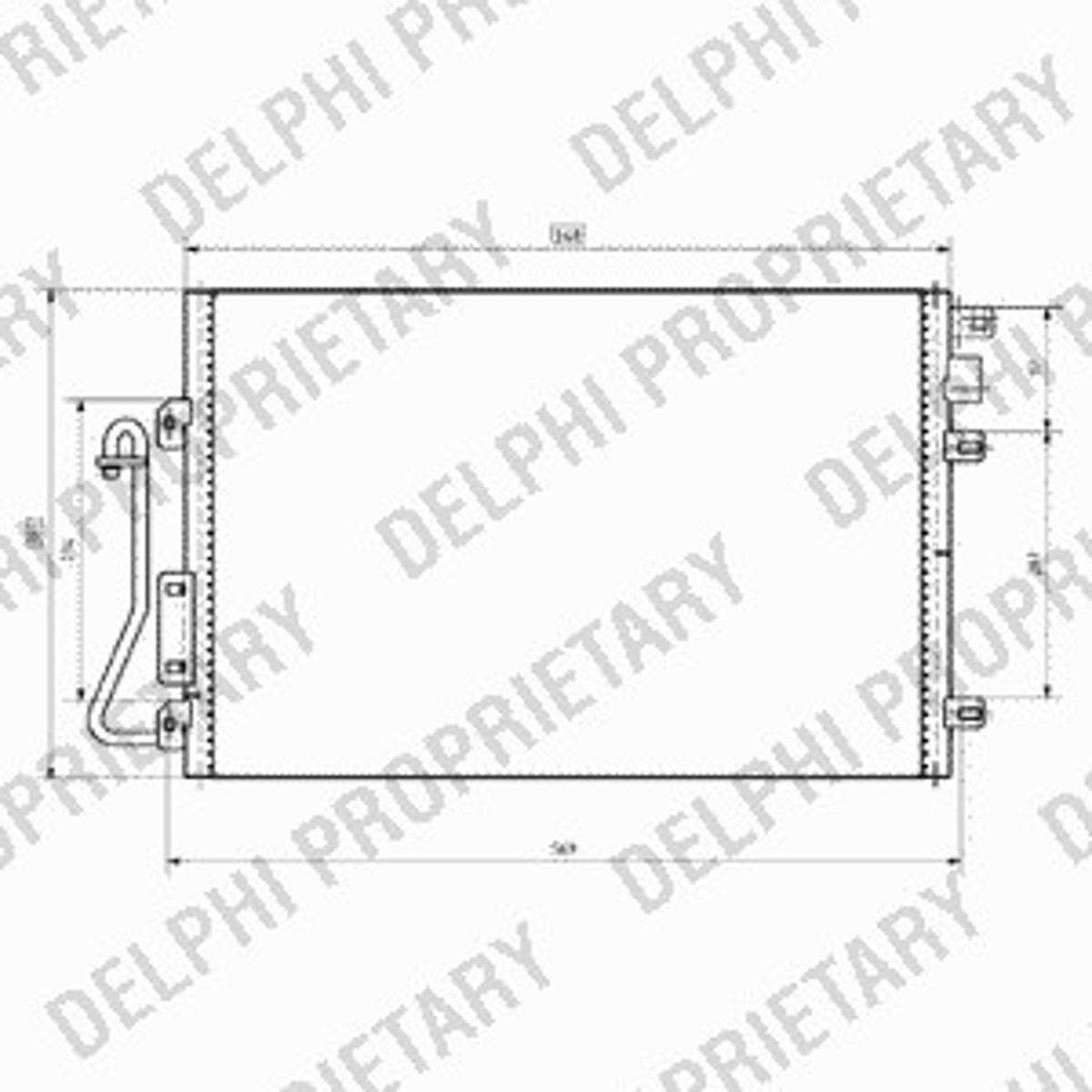 Конденсатор кондиционер DELPHI TSP0225635