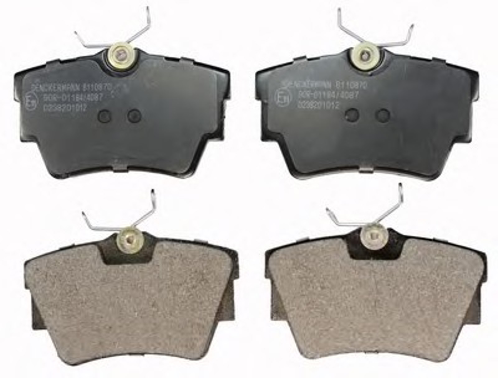 Колодки тормозные дисковые DENCKERMANN B110870