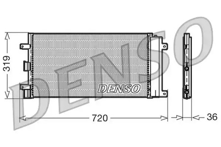 Радиатор кондиционера DENSO DCN09042